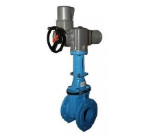 Задвижка Hawle 4000ELE2 PN 10 DN 200 с установленным электроприводом AUMA