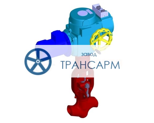 Клапан (вентиль) запорный под приварку с электроприводом (MODACT MON 52032.12J2N) 1053-50-ЭК DN 50 PN 13,7 МПа Т560 °С, корпус ст. 12Х1МФ Клапан (вентиль) запорный под приварку с электроприводом (MODACT MON 52032.12J2N) 1053-50-ЭК DN 50 PN 13,7 МПа Т560 °С, корпус ст. 12Х1МФ