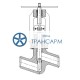 Клапан (вентиль) запорный под приварку ручной 1522-50-М DN 50 PN 6,3 МПа Т425 °С, корпус ст. 20