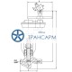 Клапан (вентиль) запорный под приварку с цилиндрическим редуктором 1057-65-ЦЗ DN 65 PN 9,8 МПа Т540 °С, корпус ст. 12Х1МФ