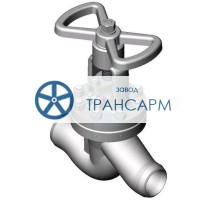 Клапан (вентиль) запорный под приварку ручной 1с-7-1 DN 80 PN 6,3 МПа Т425 °С, корпус ст. 25Л