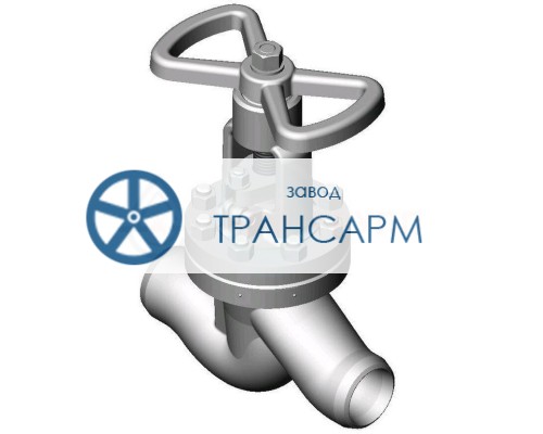 Клапан (вентиль) запорный под приварку ручной 1с-7-1 DN 80 PN 6,3 МПа Т425 °С, корпус ст. 25Л Клапан (вентиль) запорный под приварку ручной 1с-7-1 DN 80 PN 6,3 МПа Т425 °С, корпус ст. 25Л