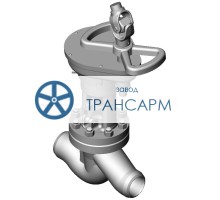 Клапан (вентиль) запорный под приварку ручной 1с-8-2 DN 80 PN 10,0 МПа Т450 °С, корпус ст. 25Л