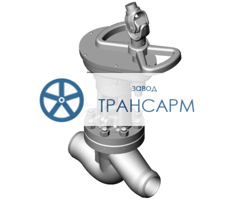 Клапан (вентиль) запорный под приварку ручной 1с-8-2 DN 80 PN 10,0 МПа Т450 °С, корпус ст. 25Л Клапан (вентиль) запорный под приварку ручной 1с-8-2 DN 80 PN 10,0 МПа Т450 °С, корпус ст. 25Л