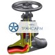 Клапан (вентиль) запорный под приварку ручной Т-107б DN 50 PN 10,0 МПа Т450 °С, корпус ст. 25Л