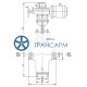 Клапан запорно-дроссельный под приварку с электроприводом (876-Э-0-02) 950-150/250-Э DN 150 PN 25,0 МПа Т545 °С, корпус ст. 15Х1М1ФЛ