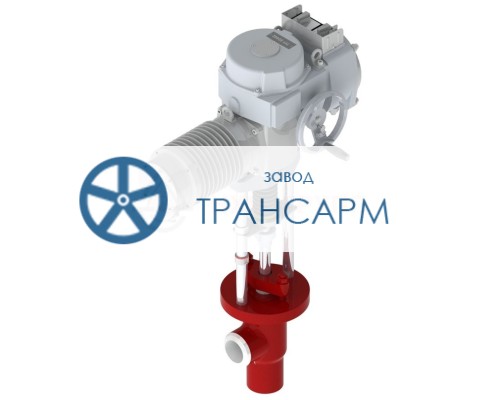 Клапан регулирующий под приварку с электроприводом (МЭП-25000/100-50-У-99) 1438-20-Э-03 DN 20 PN 37,3 МПа Т280 °С, корпус ст. 20