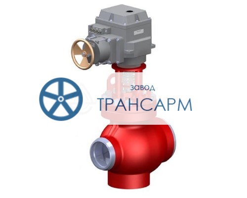 Клапан регулирующий под приварку с электроприводом (МЭОФ-250/25-0,25У-99К) 6с-13-5Э DN 250 PN 10,0 МПа Т450 °С, корпус ст. 25Л Клапан регулирующий под приварку с электроприводом (МЭОФ-250/25-0,25У-99К) 6с-13-5Э DN 250 PN 10,0 МПа Т450 °С, корпус ст. 25Л