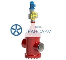 Клапан регулирующий под приварку с электроприводом (ПЭМ-Б2У) 14с-73-25-3Э DN 300 PN 2,5 МПа Т425 °С, корпус ст. 20
