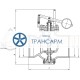 Клапан регулирующий под приварку ручной 14с-73-20-3 DN 300 PN 6,3 МПа Т425 °С, корпус ст. 20