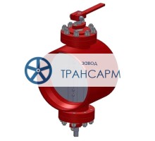 Клапан регулирующий под приварку ручной 12с-1-1 DN 450 PN 2,7 МПа Т300 °С, корпус ст. 20