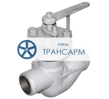 Клапан регулирующий под приварку ручной Т-34б DN 80 PN 10,0 МПа Т300 °С, корпус ст. 25Л