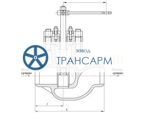 Клапан регулирующий под приварку ручной Т-36б DN 150 PN 6,4 МПа Т300 °С, корпус ст. 25Л Клапан регулирующий под приварку ручной Т-36б DN 150 PN 6,4 МПа Т300 °С, корпус ст. 25Л