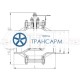 Клапан регулирующий под приварку ручной Т-137бм DN 250 PN 10,0 МПа Т300 °С, корпус ст. 25Л