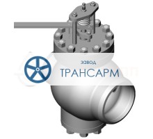 Клапан регулирующий под приварку ручной Т-138бм DN 300 PN 10,0 МПа Т300 °С, корпус ст. 25Л
