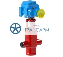 Клапан регулирующий под приварку с электроприводом (МЭО-250/25-0,25У-99К) 18с-2-4-4 DN 150 PN 2,5 МПа Т450 °С, корпус ст. 20