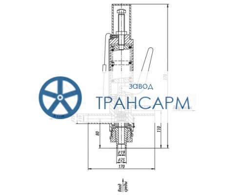 Клапан импульсный под приварку 8с-3-4 DN 20 PN 4,0 МПа Т450 °С, корпус ст. 20 Клапан импульсный под приварку 8с-3-4 DN 20 PN 4,0 МПа Т450 °С, корпус ст. 20