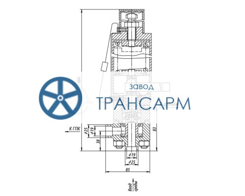 Клапан импульсный под приварку 8с-4-1 DN 20 PN 4,5 МПа Т450 °С, корпус ст. 20 Клапан импульсный под приварку 8с-4-1 DN 20 PN 4,5 МПа Т450 °С, корпус ст. 20
