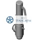 Клапан предохранительный цапковый 15с-1-1 DN 25 PN 1,0 МПа Т200 °С, корпус ст. 20