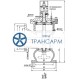 Клапан предохранительный фланцевый 7с-6-1 DN 150 PN 4,0 МПа Т450 °С, корпус ст. 25Л
