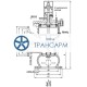 Клапан предохранительный под приварку 7с-8-1 DN 150 PN 4,5 МПа Т450 °С, корпус ст. 25Л