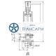 Клапан предохранительный фланцевый Т-32мс-2 DN 80 PN 6,4 МПа Т425 °С, корпус ст. 20