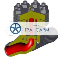Клапан обратный подъемный под приварку Т-118б DN 100 PN 10,0 МПа Т300 °С, корпус ст. 25Л