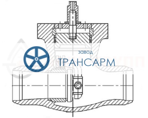 Клапан обратный под приварку Т-122бс DN 150 PN 10,0 МПа Т300 °С, корпус ст. 25Л Клапан обратный под приварку Т-122бс DN 150 PN 10,0 МПа Т300 °С, корпус ст. 25Л