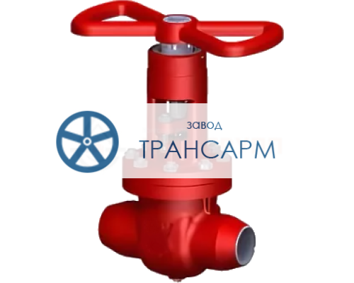 Задвижка запорная под приварку ручная 1511-80-М DN 80 PN 10,0 МПа Т450 °С, корпус ст. 15ГС Задвижка запорная под приварку ручная 1511-80-М DN 80 PN 10,0 МПа Т450 °С, корпус ст. 15ГС