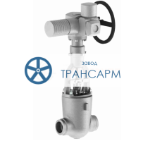 Задвижка запорная под приварку с электроприводом (AUMA SA16.2-F16-380/50/3-22) 1120-100-ЭД DN 100 PN 37,3 МПа Т280 °С, корпус ст. 20