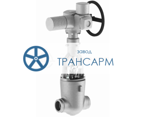 Задвижка запорная под приварку с электроприводом (AUMA SA14.6-F14-380/50/3-22) 1123-100-ЭД-01 DN 100 PN 13,7 МПа Т540 °С, корпус ст. 15Х1М1Ф Задвижка запорная под приварку с электроприводом (AUMA SA14.6-F14-380/50/3-22) 1123-100-ЭД-01 DN 100 PN 13,7 МПа Т540 °С, корпус ст. 15Х1М1Ф