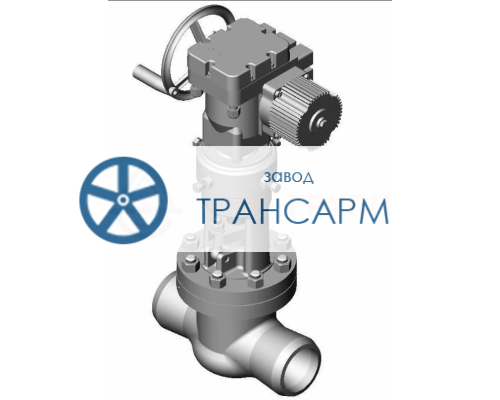 Задвижка запорная под приварку с электроприводом (AUMA SA14.2-F14-380/50/3-22) 2с-33-2ЭД DN 100 PN 6,3 МПа Т425 °С, корпус ст. 25Л Задвижка запорная под приварку с электроприводом (AUMA SA14.2-F14-380/50/3-22) 2с-33-2ЭД DN 100 PN 6,3 МПа Т425 °С, корпус ст. 25Л