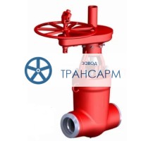 Задвижка запорная под приварку с цилиндрическим редуктором 1156-125-ЦЗ DN 125 PN 9,8 МПа Т540 °С, корпус ст. 15Х1М1Ф
