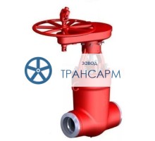 Задвижка запорная под приварку с цилиндрическим редуктором 1015-150-ЦЗ DN 150 PN 9,8 МПа Т540 °С, корпус ст. 15Х1М1Ф