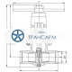 Задвижка запорная под приварку ручная 1156-150-М DN 150 PN 4,0 МПа Т545 °С, корпус ст. 15Х1М1Ф