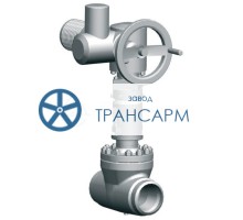 Задвижка запорная под приварку с электроприводом (AUMA SA14.6-F14-380/50/3-22) 1126-150-ЭД DN 150 PN 10,0 МПа Т450 °С, корпус ст. 20