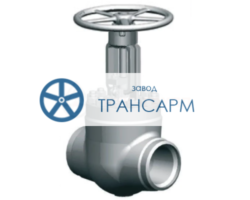 Задвижка запорная под приварку ручная 1511-150-М DN 150 PN 10,0 МПа Т450 °С, корпус ст. 15ГС Задвижка запорная под приварку ручная 1511-150-М DN 150 PN 10,0 МПа Т450 °С, корпус ст. 15ГС