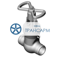Задвижка запорная под приварку ручная 2с-25-1 DN 150 PN 10,0 МПа Т450 °С, корпус ст. 25Л