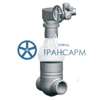 Задвижка запорная под приварку с электроприводом (AUMA SA16.2-F16-380/50/3-22) 880-150-ЭД DN 150 PN 37,3 МПа Т280 °С, корпус ст. 15ГС