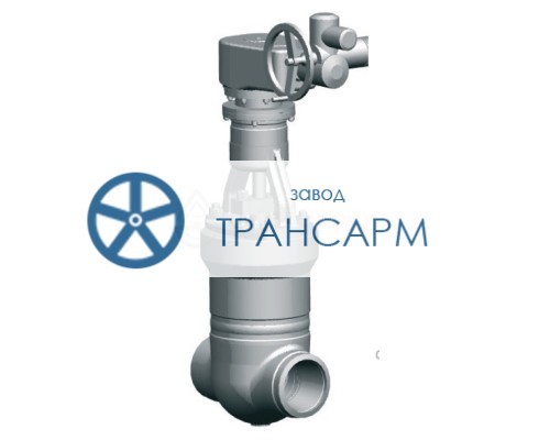 Задвижка запорная под приварку с электроприводом (AUMA SA16.2-F16-380/50/3-22) 880-150-ЭД DN 150 PN 37,3 МПа Т280 °С, корпус ст. 15ГС Задвижка запорная под приварку с электроприводом (AUMA SA16.2-F16-380/50/3-22) 880-150-ЭД DN 150 PN 37,3 МПа Т280 °С, корпус ст. 15ГС