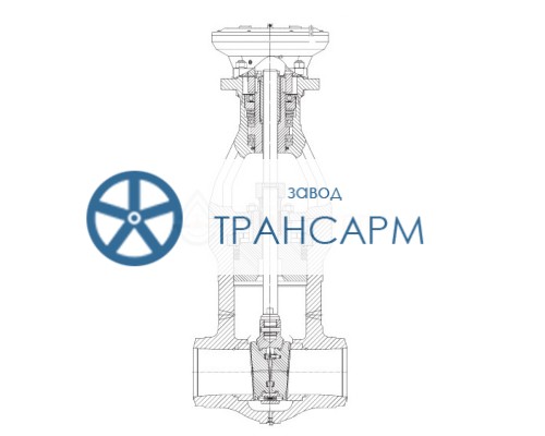 Задвижка запорная под приварку под электропривод 881-150-Э DN 150 PN 25,0 МПа Т545 °С, корпус ст. 15Х1М1Ф Задвижка запорная под приварку под электропривод 881-150-Э DN 150 PN 25,0 МПа Т545 °С, корпус ст. 15Х1М1Ф