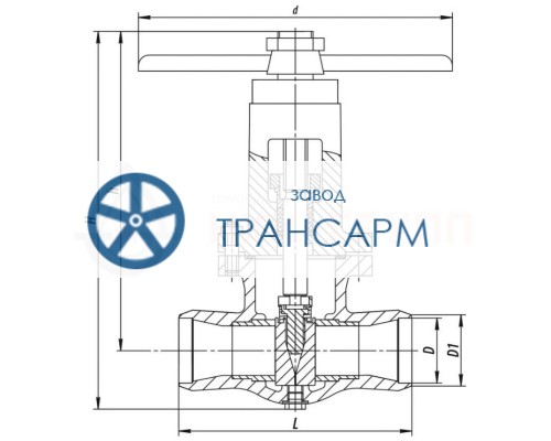Задвижка запорная под приварку ручная 2с-25-2Н DN 200 PN 6,3 МПа Т425 °С, корпус ст. 25Л Задвижка запорная под приварку ручная 2с-25-2Н DN 200 PN 6,3 МПа Т425 °С, корпус ст. 25Л