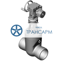Задвижка запорная под приварку с электроприводом (ПЭМ-Б2М ) 2с-27-2ЭЧ DN 200 PN 6,3 МПа Т425 °С, корпус ст. 25Л