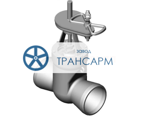 Задвижка запорная под приварку с цилиндрическим редуктором 2с-28-2Н DN 200 PN 10,0 МПа Т450 °С, корпус ст. 25Л Задвижка запорная под приварку с цилиндрическим редуктором 2с-28-2Н DN 200 PN 10,0 МПа Т450 °С, корпус ст. 25Л