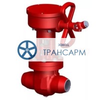 Задвижка запорная под приварку с коническим редуктором 880-200-КЗ DN 200 PN 37,3 МПа Т280 °С, корпус ст. 15ГС