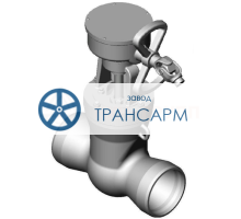 Задвижка запорная под приварку с коническим редуктором 2с-29-3Н DN 250 PN 10,0 МПа Т450 °С, корпус ст. 25Л