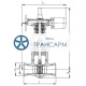 Задвижка запорная под приварку с электроприводом (797-Э-0) 883-250-Э-02 DN 250 PN 9,8 МПа Т540 °С, корпус ст. 15Х1М1Ф