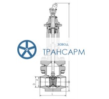 Задвижка запорная под приварку с шарнирной муфтой 933-100-Г DN 100 PN 11,0 МПа Т300 °С, корпус ст. 08Х18Н10Т