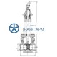 Задвижка запорная под приварку с шарнирной муфтой 933-300-Г DN 300 PN 11,0 МПа Т300 °С, корпус ст. 08Х18Н10Т