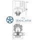 Задвижка запорная под приварку с электроприводом 1080-400-Э-02 DN 400 PN 6,0 МПа Т275 °С, корпус ст. 15ГС